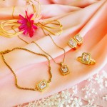 ALTIN KAPLAMA LEYAN BAGET SET