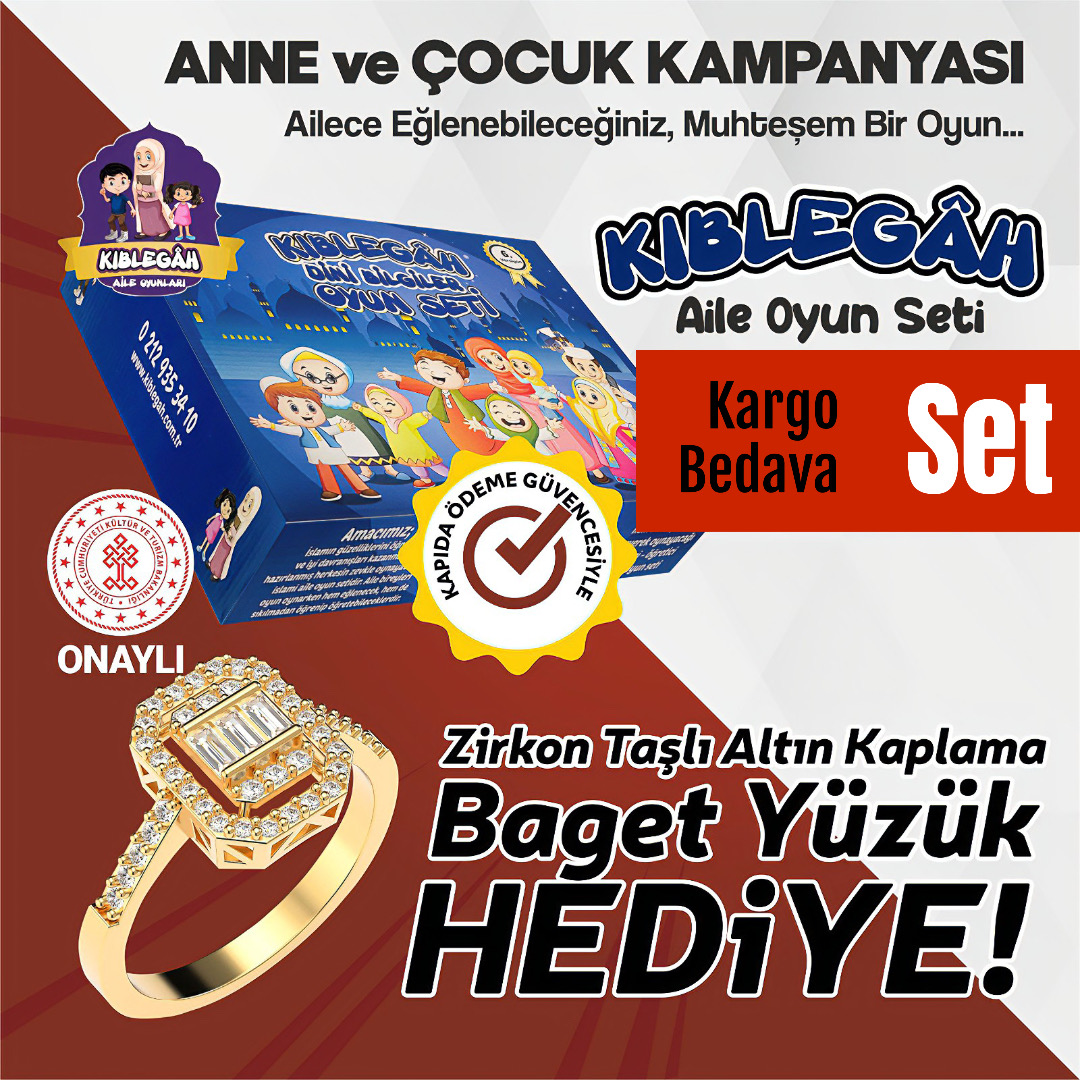 Kıblegâh Temel Dini Bilgiler Aile Oyunu BAGET HEDİYELİ!!!